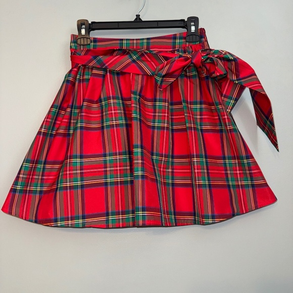 NWOT Vineyard Vines Tartan Plaid Taffeta Party Skirt - Size 00 - Picture 1 of 5